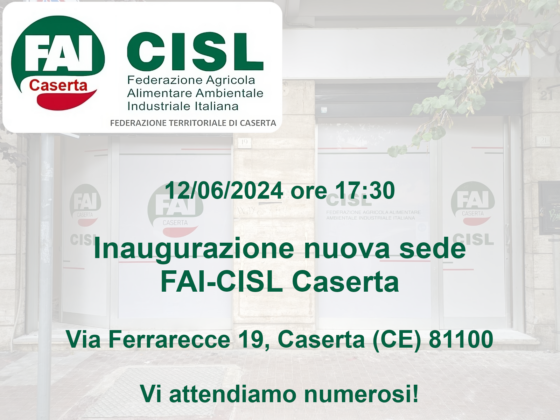 Inaugurazione nuova sede FAI-CISL Caserta